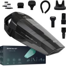 JAP Appliances Tornado S3C - Aspirateur à main sans fil (150W) avec système de charge - 5 Accessoires et 2 filtres HEPA - Aspirateur à main humide et sec - Aspirateur à main sans fil - Aspirateur pour voiture