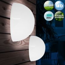 Lampes solaires LED semi-circulaires - Lot de 3 - Jardin - Éclairage de jardin