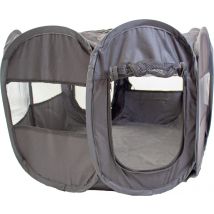 Parc à chiots Lowander pliable - Parc à chiens 110x110x61 avec système d'ouverture - avec sac de transport