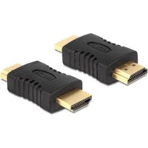Techvavo® Set of 2 - HDMI Male to Male Coupler - Compatible HDMI 1.4 - Noir