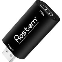 Rostem Capture Card HDMI to USB - Video Game Capture suitable for PlayStation, Xbox, Nintendo, Windows, MAC - Game Capture