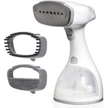 LEBENLANG Fer à vapeur - Sèche-mains avec LCD et 2 accessoires - 1500W - 300 ml - 7 x 4 x 10 cm - Blanc