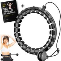 Zoluko Hula Hoop XXL - 130 cm de circonférence - livre électronique inclus - Hula Hoop - Hoop - Hula Hoop Fitness - Hula Hoop Fitness - Fitness Hoop - Hula Hoop lesté - Hula Hoop lesté - Hula Hoop avec poids - Hula Hoop Adultes - Hula Hoop Fitness - Body