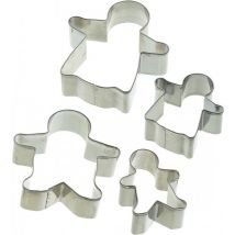 KitchenCraft Jeu de 4 emporte-pièces pour pain d'épices - Let's Make | Kitchen Craft