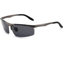 Garpex® Lunettes de cyclisme - Lunettes de sport - Lunettes de soleil polaroïd - Vélo de course - Vélo de montagne - Moto - Noir