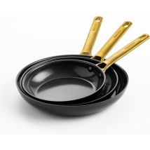 GreenPan Padova Set de poêles de rechange - Ø20cm + Ø24cm + Ø28cm - Noir