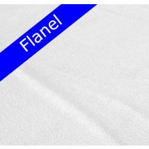Premium Warm Flannel Sheet Double Linen White | 200x250 | Extra Soft And Nice | Durable And High Quality | Cold Protection | Also Use As Fitted Sheet