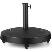 Base de parasol Coast sur roues - Pour mâts de parasol 38/48MM - 24Kg - 52 x 41,5cm