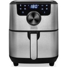 Princess Digital Airfryer Deluxe 182033 - Friteuse à air chaud - 4,5 litres - 8 programmes préprogrammés - acier inoxydable