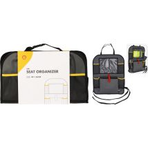 Organisateur de voiture Shell avec support de tablette - Stockage supplémentaire - Protecteur - Organisateur de siège de voiture - Accessoires - Noir