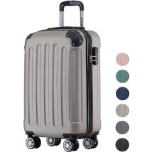 Valise cabine - TRVLMORE - 38L - Bagage à main - Serrure à code - Légère - Trolley - 54x36x20cm - Champagne