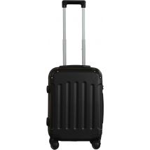Valise cabine - Pathsail - 40L - ABS - Trolley légère - Cadenas TSA et roues Spinner - Fermeture éclair renforcée avec poche avant - Noir