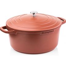 Westinghouse Performance Series - Casserole Induction - Casserole 24cm - Rouge - Avec couvercle - Convient à toutes les sources de chaleur, y compris l'induction et le four