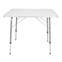 Table de camping - Garten - Table pliable - Table de jardin réglable - 80x60x69cm - Blanche