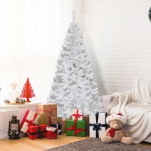 Coast - Arbre de Noël Sapin Artificiel -Support métallique - 240 cm - Blanc