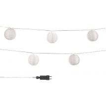 Cozyhome Guirlande LED Lampion - 5,5 mètres - 100V - 240V - 15 LED blanc chaud