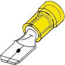 Connecteur mâle 6.4Mm jaune