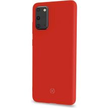 Etui Celly pour Samsung Galaxy S20 - Coque arrière en silicone - Rouge