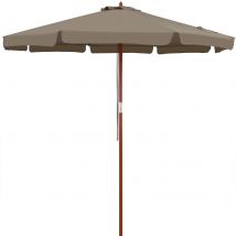 Parasol Kingsleeve 330cm - Déperlant Protection UV 50+ - Taupe