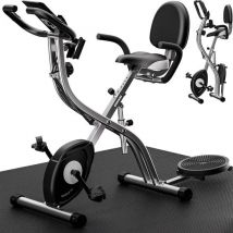 Sportana Vélo d'exercice Eagle 4 - Pliable 10 niveaux - Noir Argent