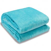 Monzana Premium Deken 200x150cm - Blauw - 300g/m²