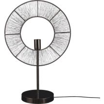 Mica Decorations Lampe à poser Bodil - L40 x L20,5 x H61 cm - Métal - Noir