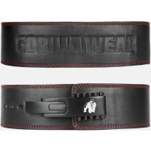 Ceinture de musculation - Gorilla Wear - en cuir à levier - 10 cm - Taille L/XL - Noir