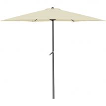 Kingsleeve Parasol avec m√©canisme de pivotement beige √ò300cm avec protection UV 40+.