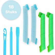 Soft & Silky - Heatless Curls 18 pieces - 55cm - Hair Curler - Hair rollers - Curls Without Heat - Curlers - Curling ribbon - Curler - Satin