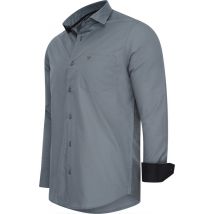 Cappuccino Italia - Chemise homme Uni - Gris - Taille XXL