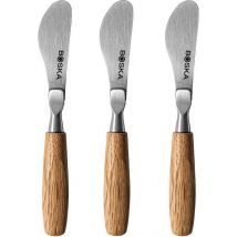 Boska Set de couteaux à tartiner Mini Oslo - Set de 3 - Chêne européen - Pour tartiner - Léger - 12cm