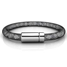 Yolora Ladies Mesh Bracelet - Kalpa Camaka Crystals - Bracelet femme noir - Bijoux - Boîte cadeau de luxe - Boîte cadeau - Boîte cadeau exclusive - Belle boîte cadeau - Cadeau de fête des mères