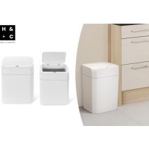 Home & Comfort Poubelle avec capteur - 16L + 12L - Poubelle automatique - Design compact