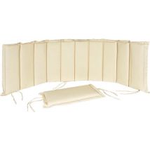 Matelas pour chaise longue ergonomique - coussin de jardin - crème