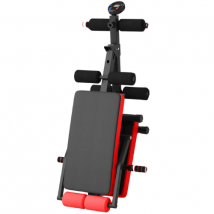 Banc d'exercice fitness - Coast - Pliable et réglable - Rouge