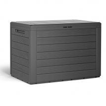 Casaria Boîte de Rangement pour Coussins de Jardin – 190L Plastique Résistant aux UV Anthracite