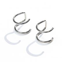 Boucles d'oreilles en argent - Laura Ferini - Ladies Ear Cuffs Isabella Argent