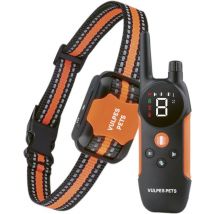 Vulpes Goods® Collier anti-aboiement Pro avec télécommande - Dispositif anti-aboiement - Collier de dressage 3-en-1 - Sans choc - Collier d'éducation pour petits et grands chiens - Imperméable - Rechargeable - Vibration et Audio