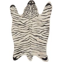 Tapis Chambre d'enfant - Tapis Jungle - Zèbre - 180 x 120 cm - Noir,Blanc
