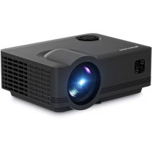 Spoused Beamer - Full-HD - 11 000 Lumens - Streaming depuis votre téléphone avec WiFi - Mini Beamer - Noir
