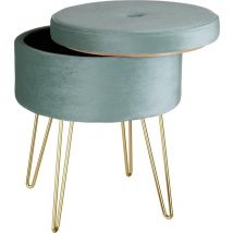 tectake - Tabouret d'assise Ava turquoise - 403954