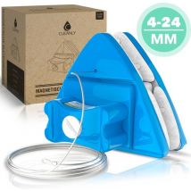 CLEANLY Lèche-vitre magnétique 4-24mm - Nettoyeur de vitre et essuie-vitre magnétique - Double vitrage