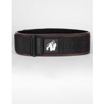 Gorilla Wear Halter Belt - 4 Inch Premium Leather Lifting Belt - Black - 2XL/3XL