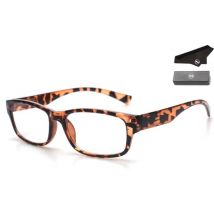 LC Eyewear Lunettes d'ordinateur - Lunettes à lumière bleue sans force - Lunettes à lumière bleue - Lunettes d'affichage - Unisexe - Léopard - Design