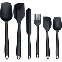 VAIVE Spatule 6 pièces - Spatule en silicone - Set de spatules - Ustensiles de cuisine - Spatule à poêle - Spatule à pâtisserie - Spatule à casserole