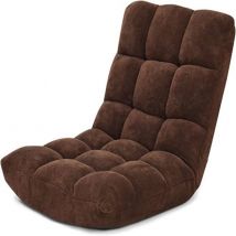 Coast Floor Chair - Réglable - 105 x 56 x 15 cm - Marron