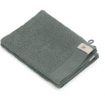 Gant de toilette Walra en coton doux (PP) - 2x 16x21 - 100% coton - Vert Armée
