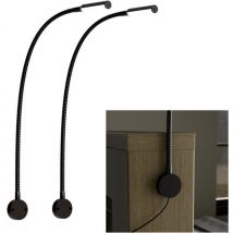 Nolt Lampe de lecture pour le lit - Veilleuse à intensité variable - 2 lampes de lit - Lampe de chambre à coucher - Lampes de lecture tête de lit - Lampe de lecture pour adultes
