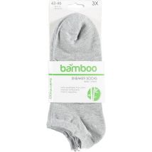 Apollo Sneaker Socks Basic Bamboo Grey 3-pack Taille 43-46