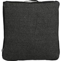 In The Mood Collection Chrissy Coussin de sol - L57 x L57 x H10 cm - Coton recyclé - Anthracite